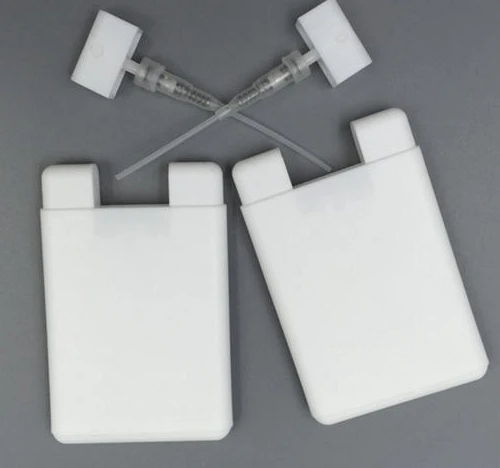 Wholesale colorful 20ml empty plastic fine mist credit card perfume spray bottle sprayer custom hot selling