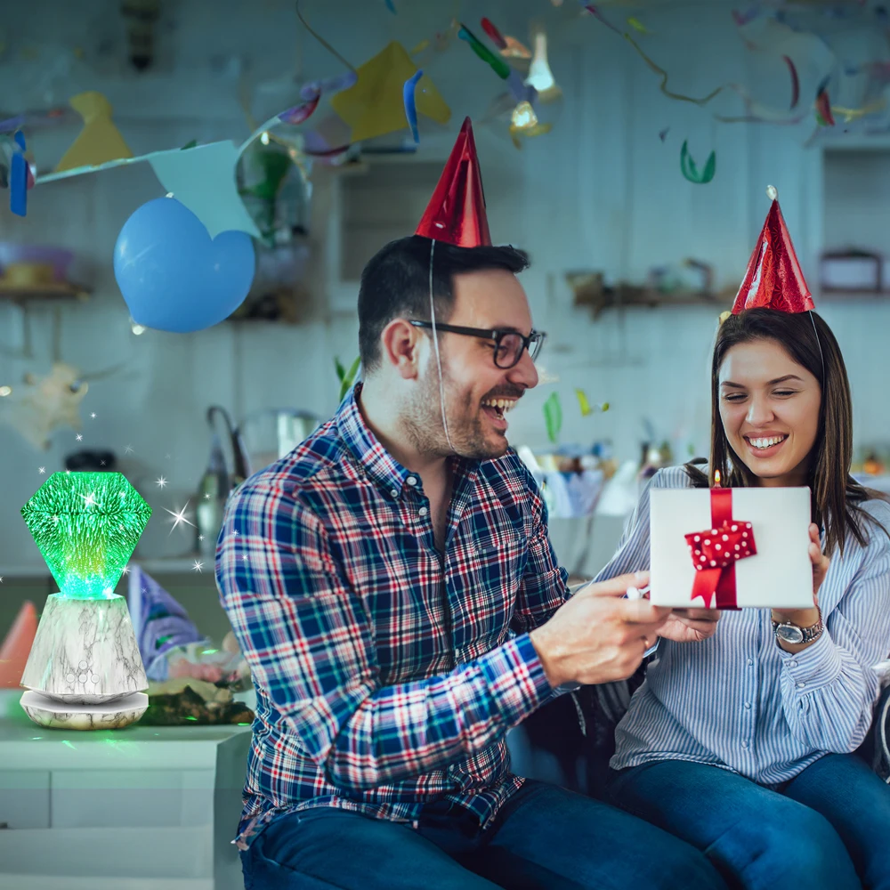 Indoor Home Decor Smart Corner 3D diamonds Lamp Modern Stand table Light LED RGB bedroom night Lamps