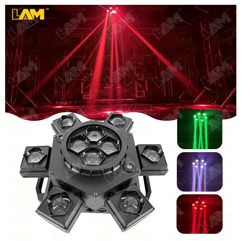 Hot Sale Bar Lights 6 led Beam 4 Bee Eyes Led Beam Moving Head Disco Stage Effect Beam Wash Lazer Projector