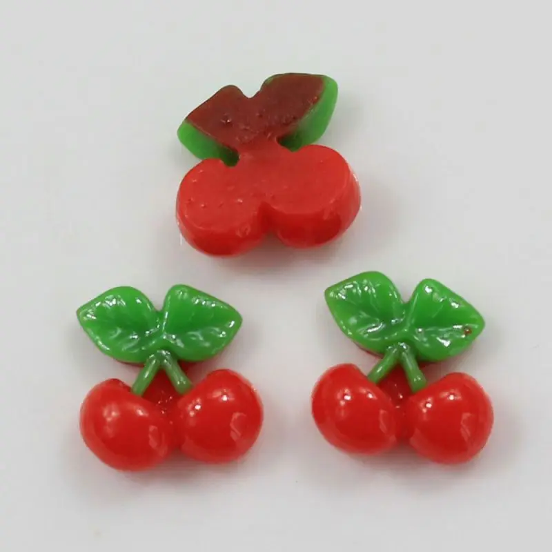 
Wholesale Cheap Price 14*16mm Mini Size Cute Strawberry Resin Craft Cabochon Charms 3D Style for Slime 