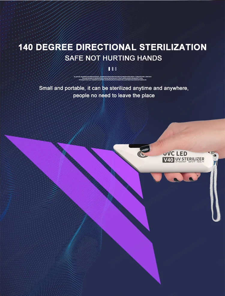 UV lamp small uvc portable LED disinfection sterilizer light wand