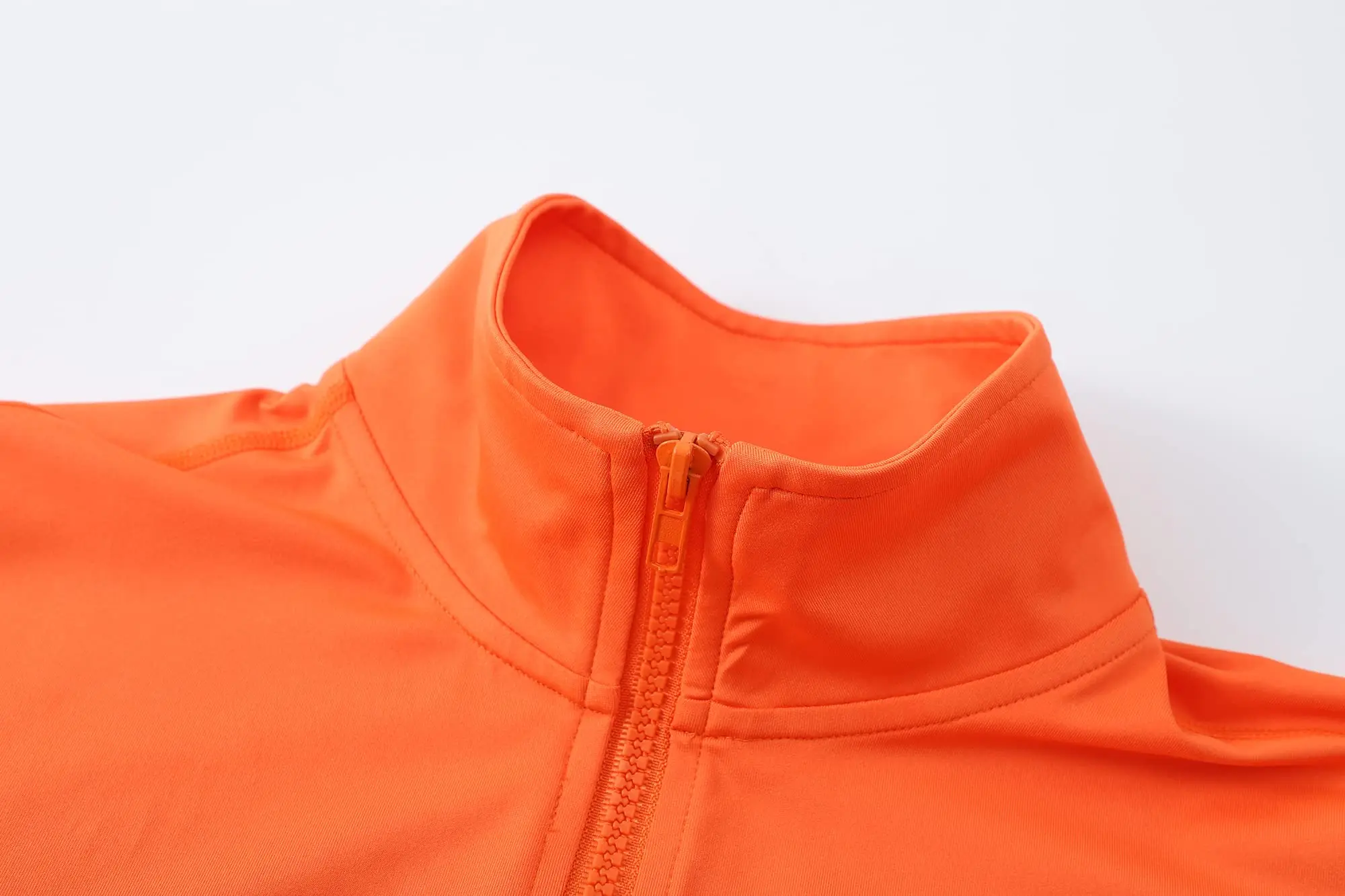 Nylon Spandex long sleeves fitness zip up Workout women yoga jacket with Thumb Holes high quality custom logo Yoga Jacket