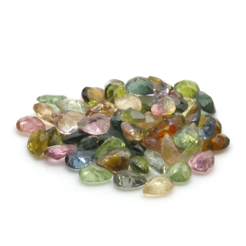 wholesale factory price natural Mix Color Tourmaline loose gemstone 100% natural color stone for jewelry making