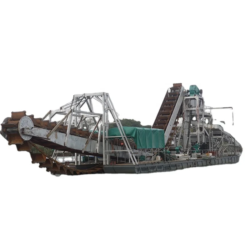 2024 Hot Sales Bucket Chain  Gold Dredger for Alluvial Sand Mining in Peru