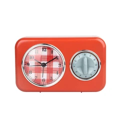 Durable Using Low Price 60 Minutes Visual Timer Kitchen Timer with Clock Home Kitchen Dial Timers Set Time Reminder