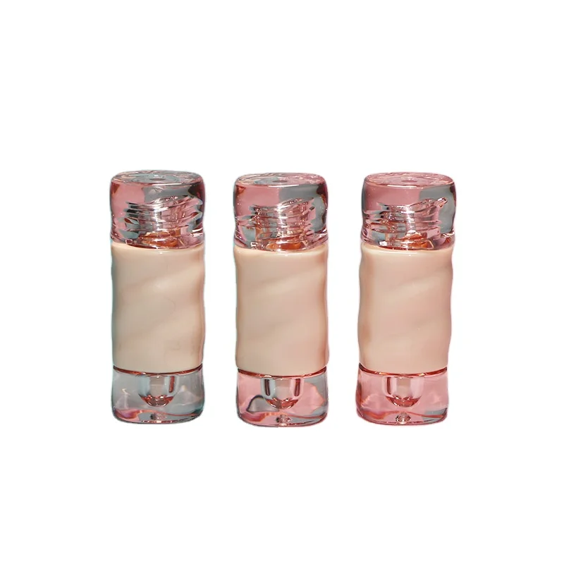Customized large ice bucket mirror lip gloss tube cosmetic plastic packaging tube 3ml PETG jar liquid blush dispenser bottle
