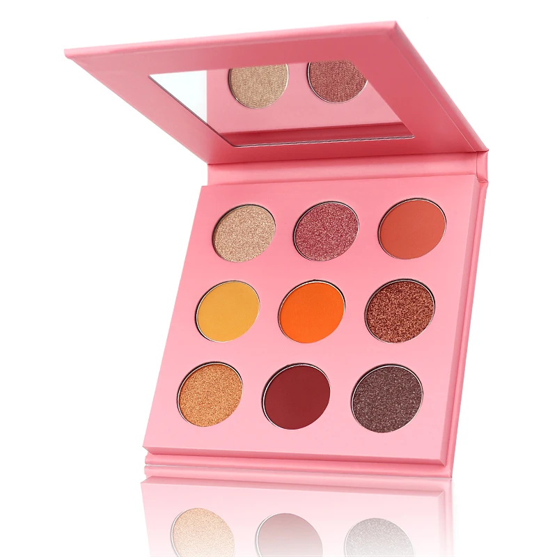 Eyeshadow Palette Private Label New Arrivals 9 Colors Shimmer Eye Shadow Kit Highly Pigment Nude Shimmer Eyeshadow