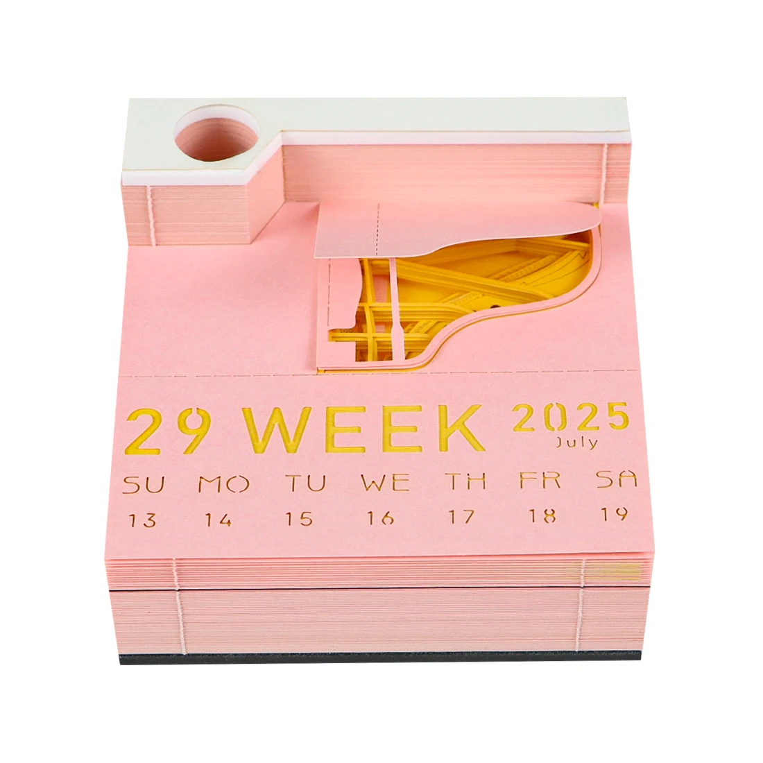 Art And Craft With Paper Custom piano Calendar 2025 Piano Sticky Note Paper Notepad Gift Items