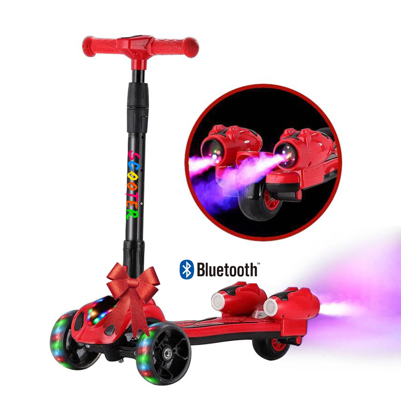 2023 High Quality Cheap 3 PU wheel scoter kids kick scooter foldable adjust height electric kids children  scooters for kid