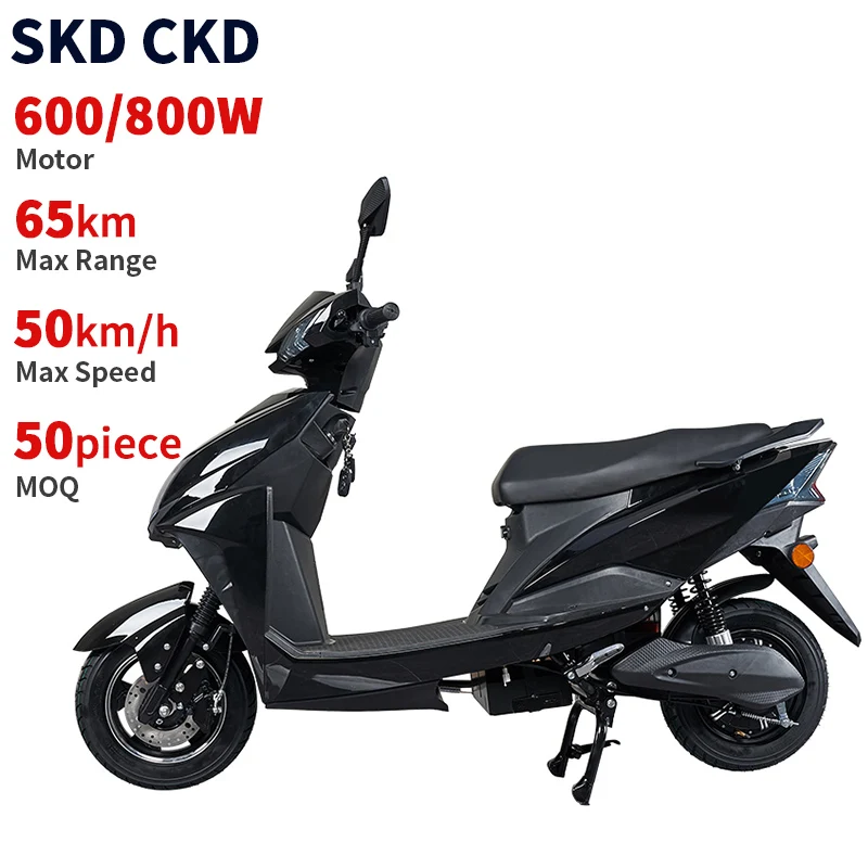 CKD factory cheap electric motorcycle 600W/800W 40-50km/h speed 45-65km range wholesale coc eec electric motorcycle scooter