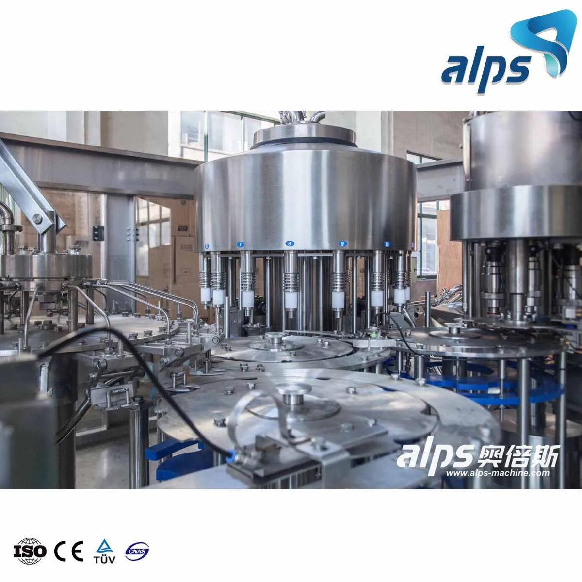 Complete PET Drinking Bottle Liquid Beverage Production Line Automatic Alkaline Mineral Pure Water Filling Machine