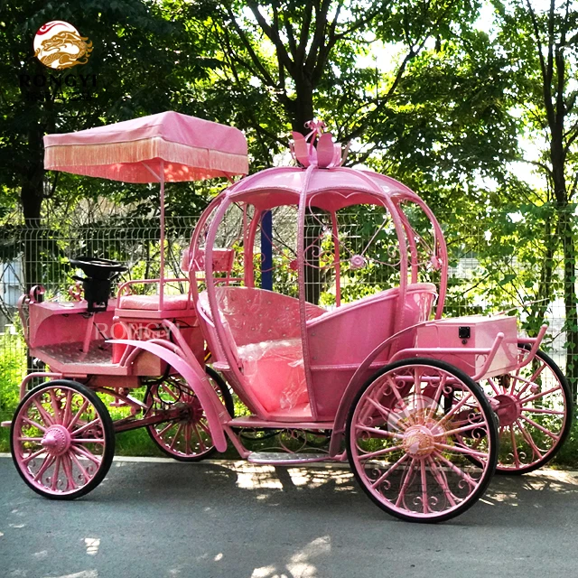 Оптовая продажа Освежающая электрическая безлошадная колесница Сказочная Золушка сценический тренер волшебный Свадебный конский багги