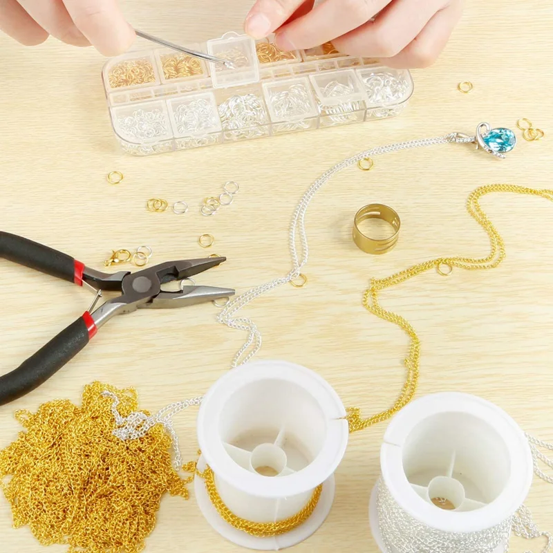 Lobster clasp pliers gold silver chain accessories jewelry DIY necklace jewelry accessory set