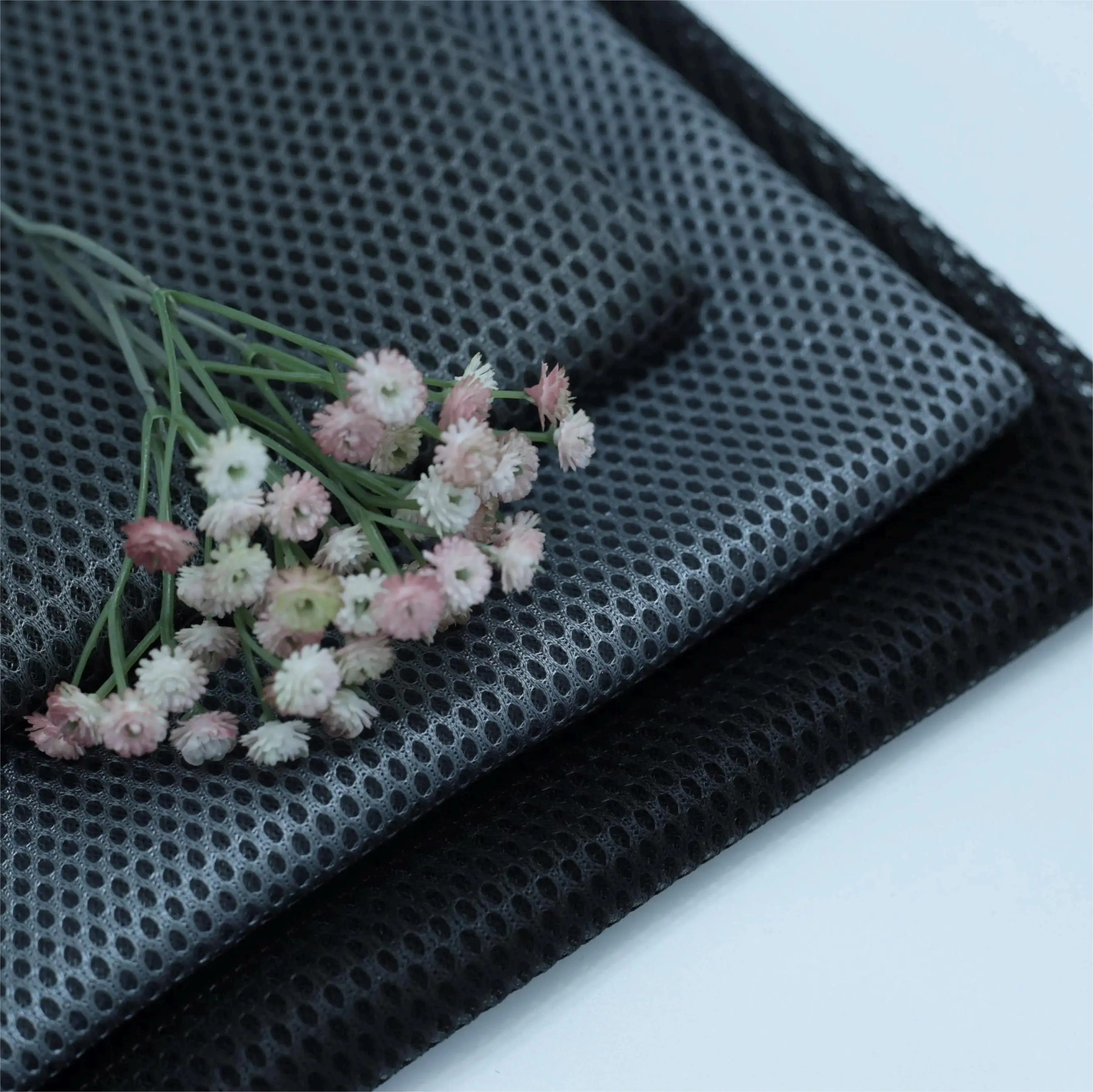 Air Mesh 3d Black Sandwich Mesh Fabric Eco-friendly Polyester 3d Air Mesh Fabric For Shoe Cheap