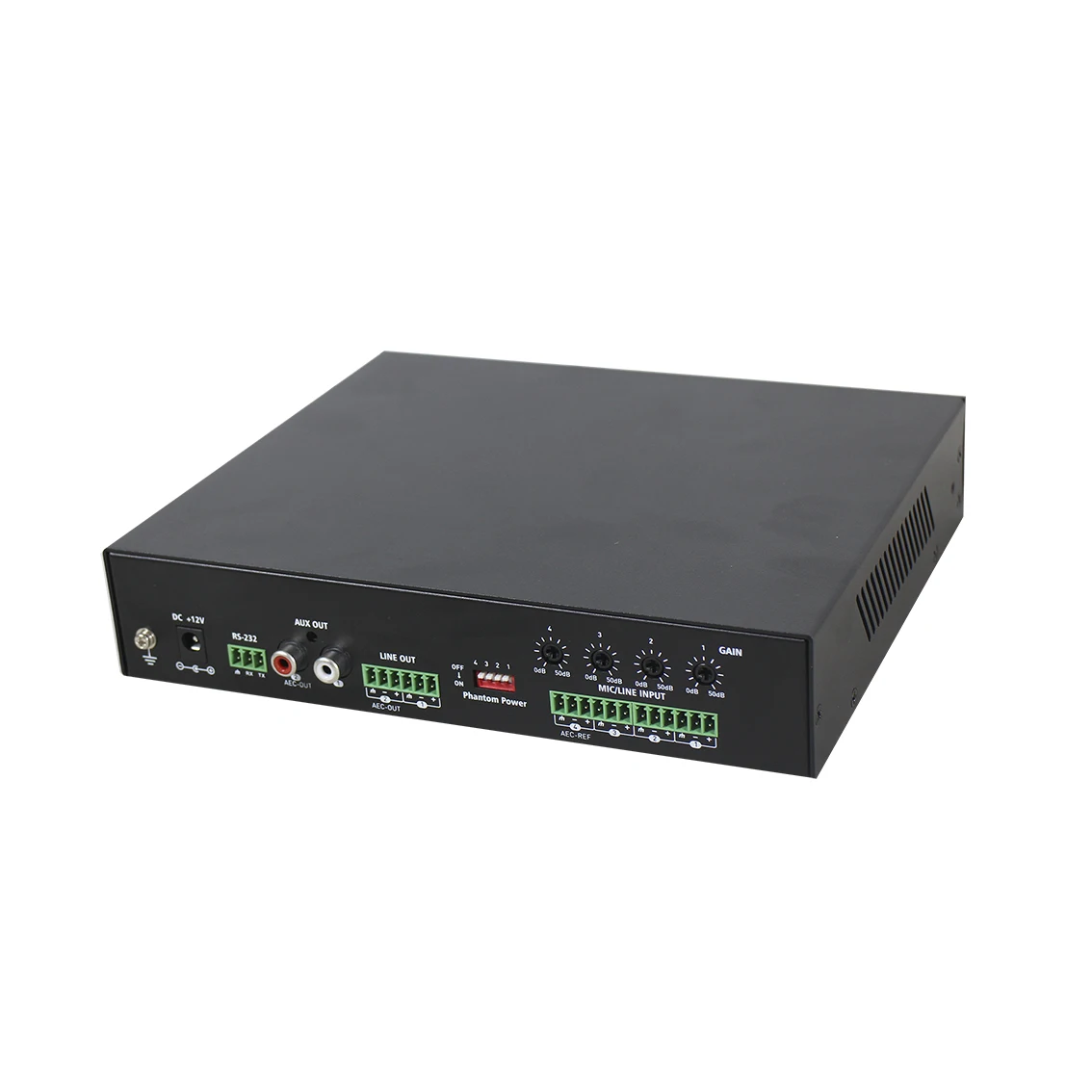 T Professional 4-Input 2-Output Automatic DSP Audio Management Digital Processor
