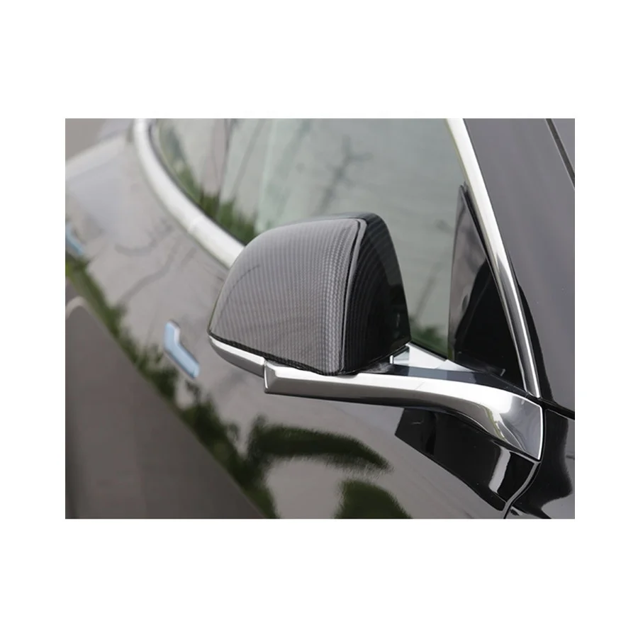 2022 tesla model 3 accessories Tesla Model 3 Carbon Fiber Side Mirror Caps