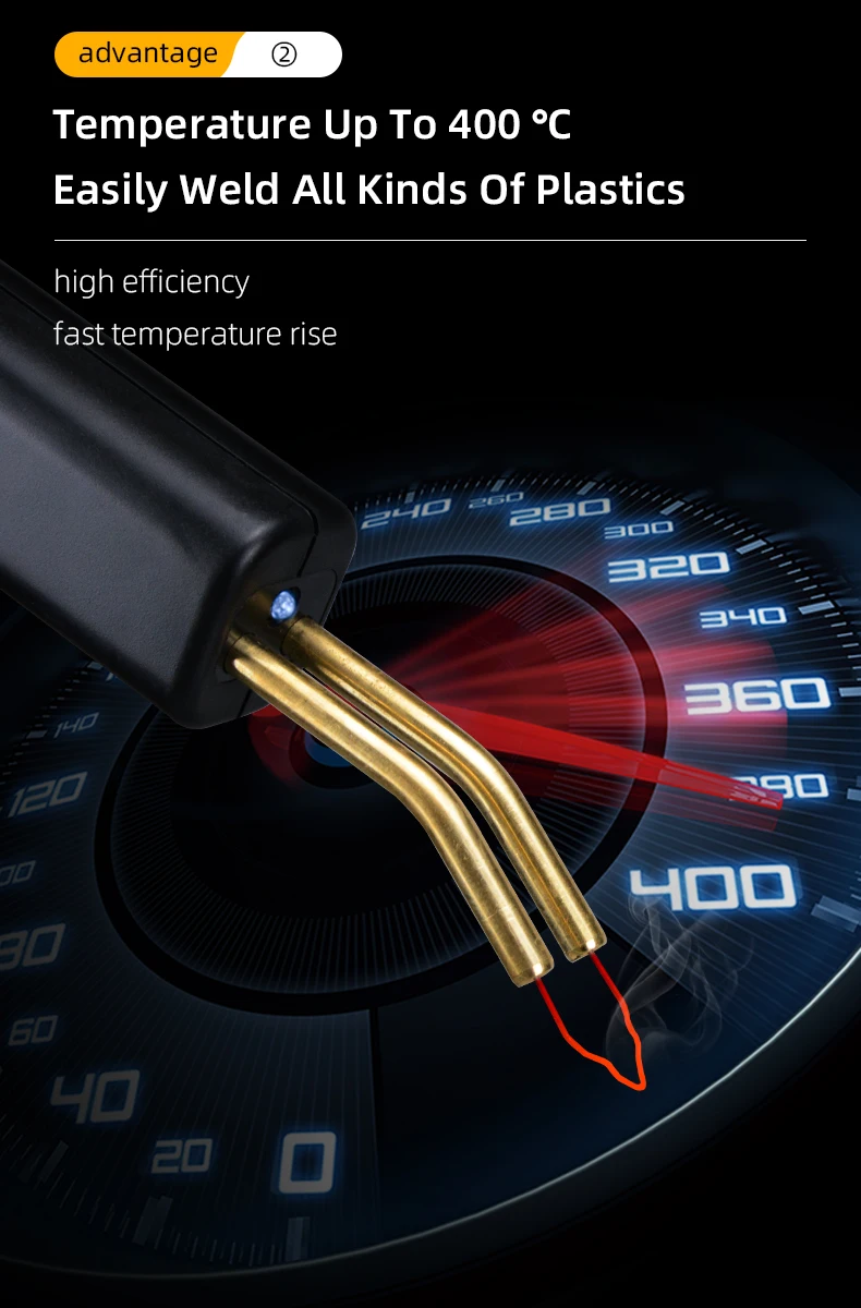 LK702-6 Hot selling 70W plastic welding machine car bumper repair kit with 400 staples widely used in car maintenance