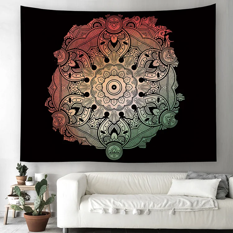 Indian Fatima Hamsa Hand Tapestry Hippie Hippy Wall Hanging Psychedelic Religious Tapestries