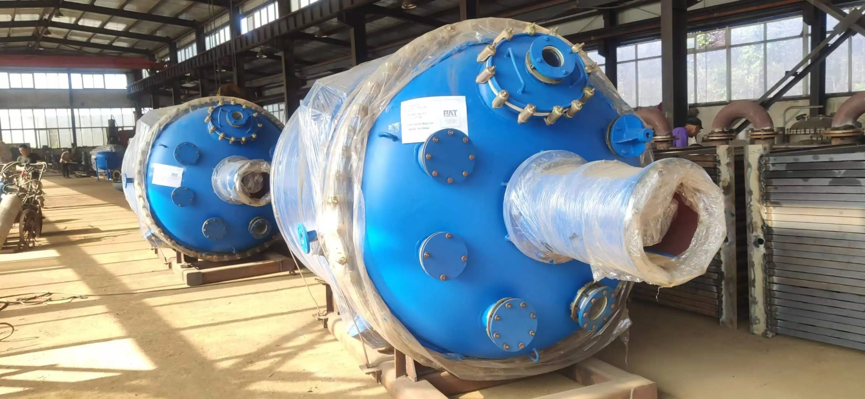 steam heating Glass lined reactor steam jacketed reactor steam heating reactor