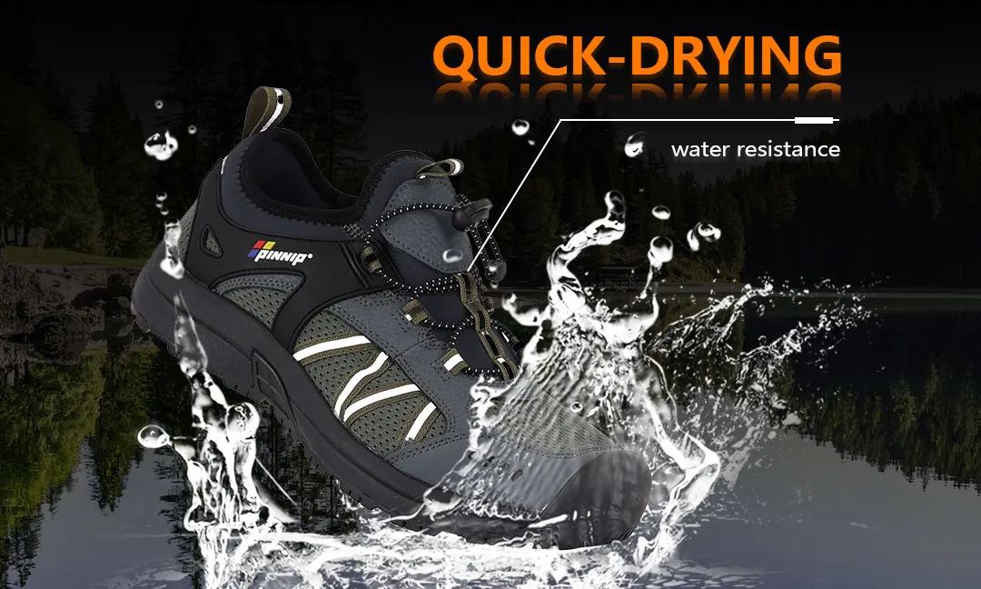 Pinnip New Style Construction Working Boots Protective Safety Shoes with EVA Insole for Men Work