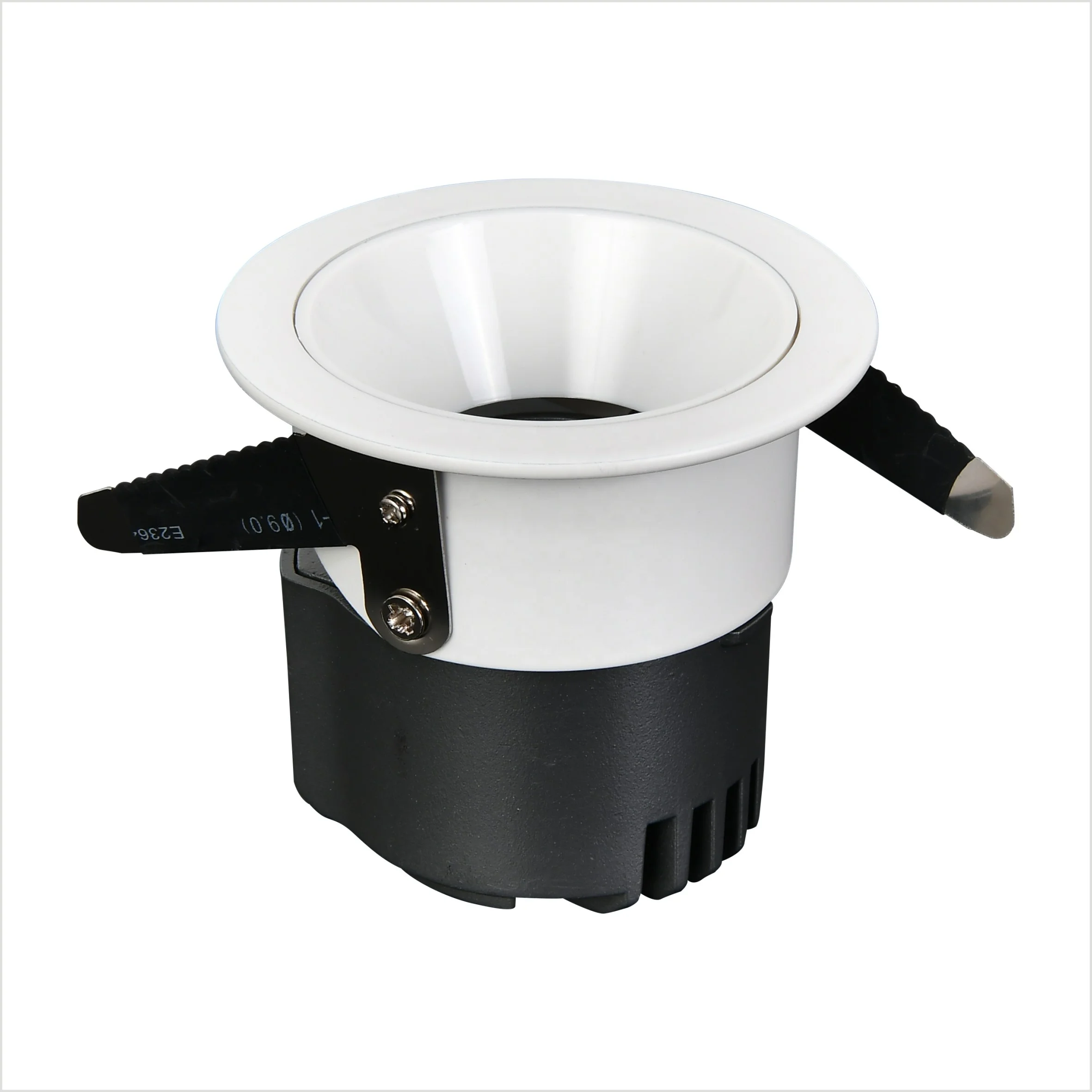 Round recessed Ceiling Light Rotating Led Flood Spot Light Led Spotlight For Home Hotel Lamp Black COB