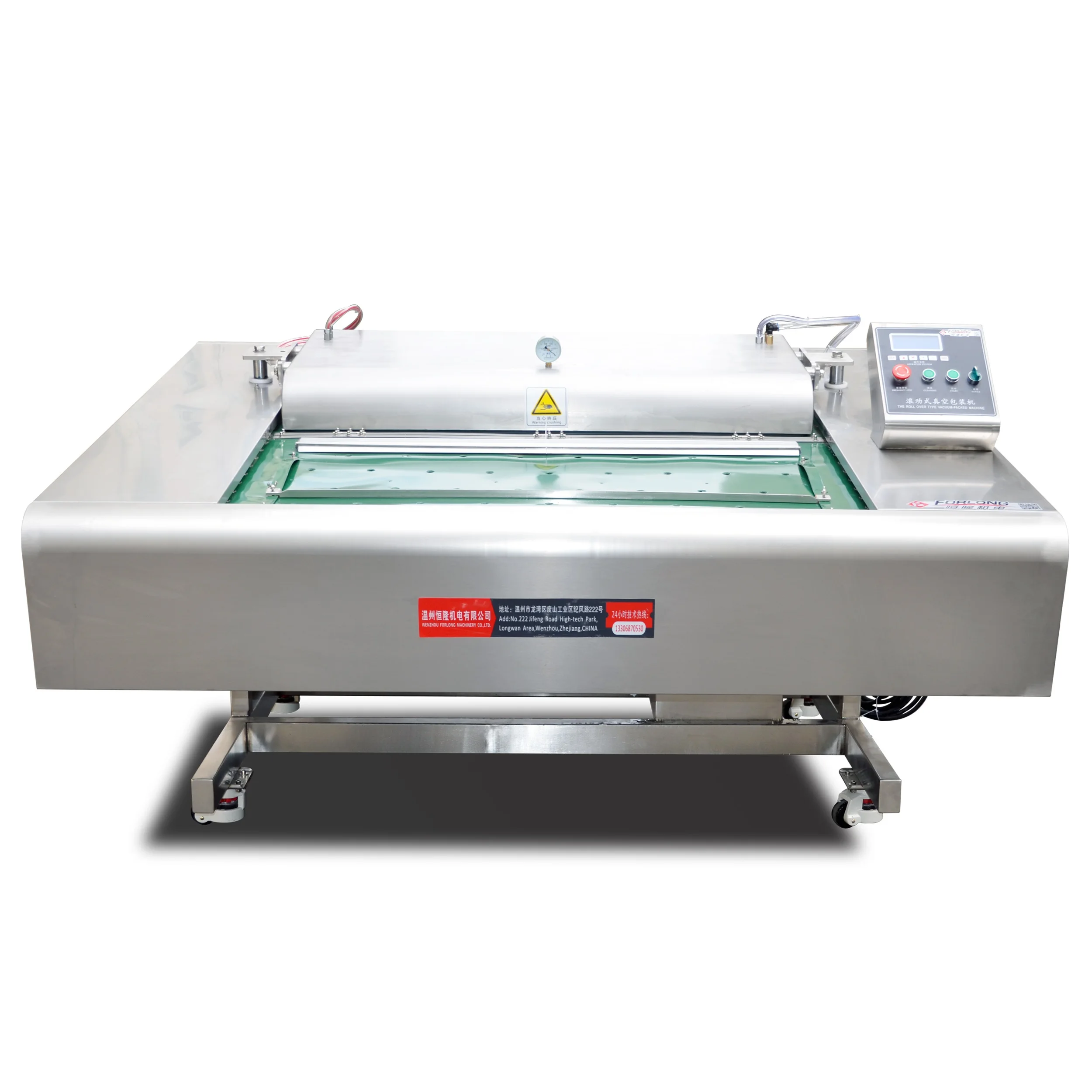 continuous rolling vacuum packaging machine for peanut seafood