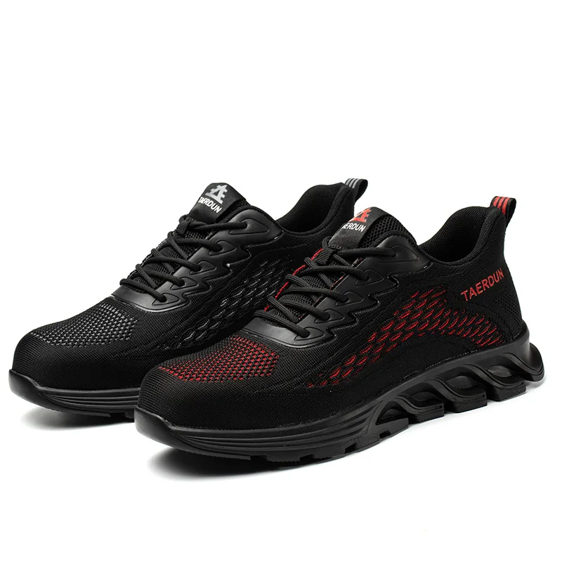 Dinggu anti-impact anti-slip anti-puncture light weight steel toe for men fatigue resistant comfortable safety shoes