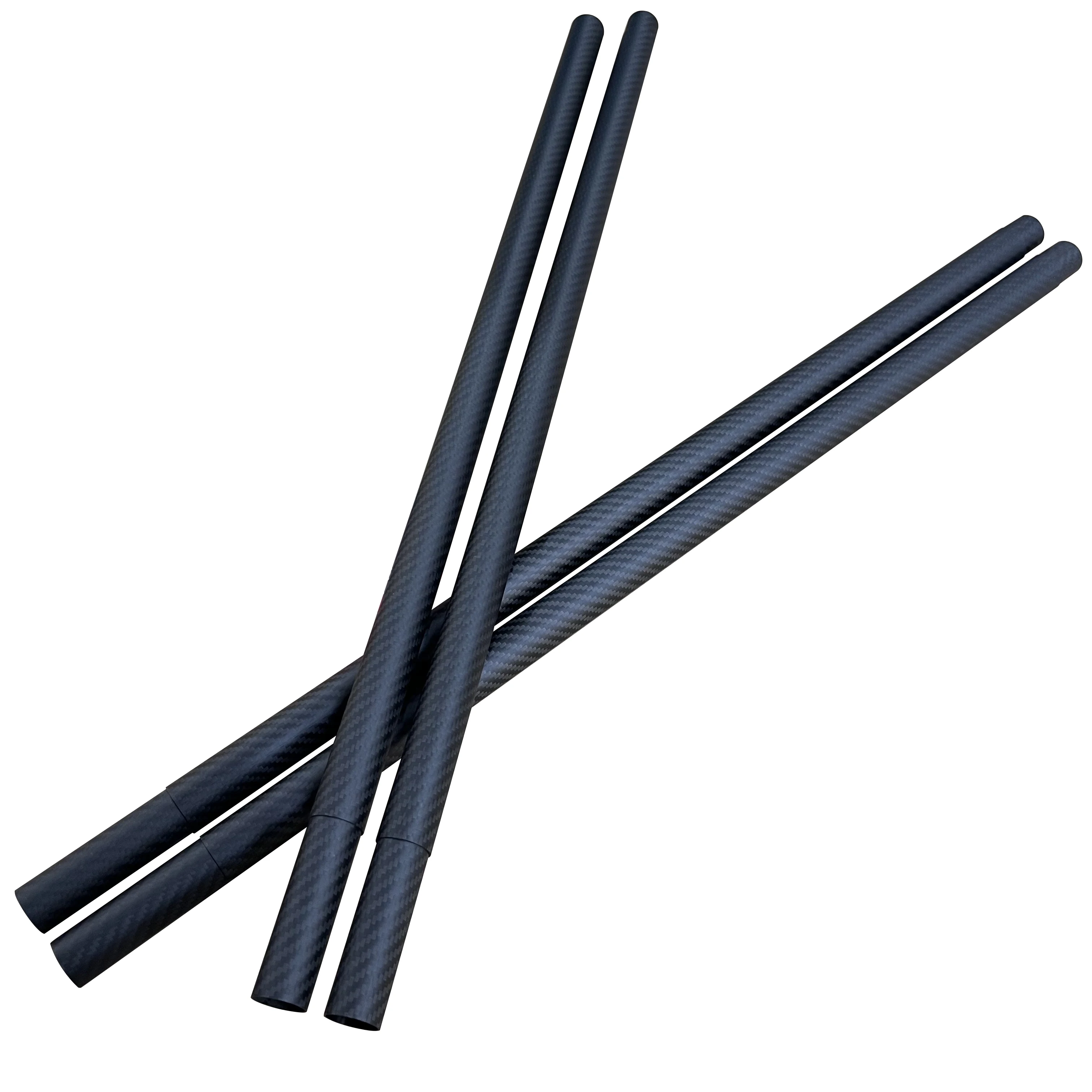 100% Carbon Fiber Sliding Pair Tube 3k Twill Matte Roll Wrapped Carbon Fiber Tube