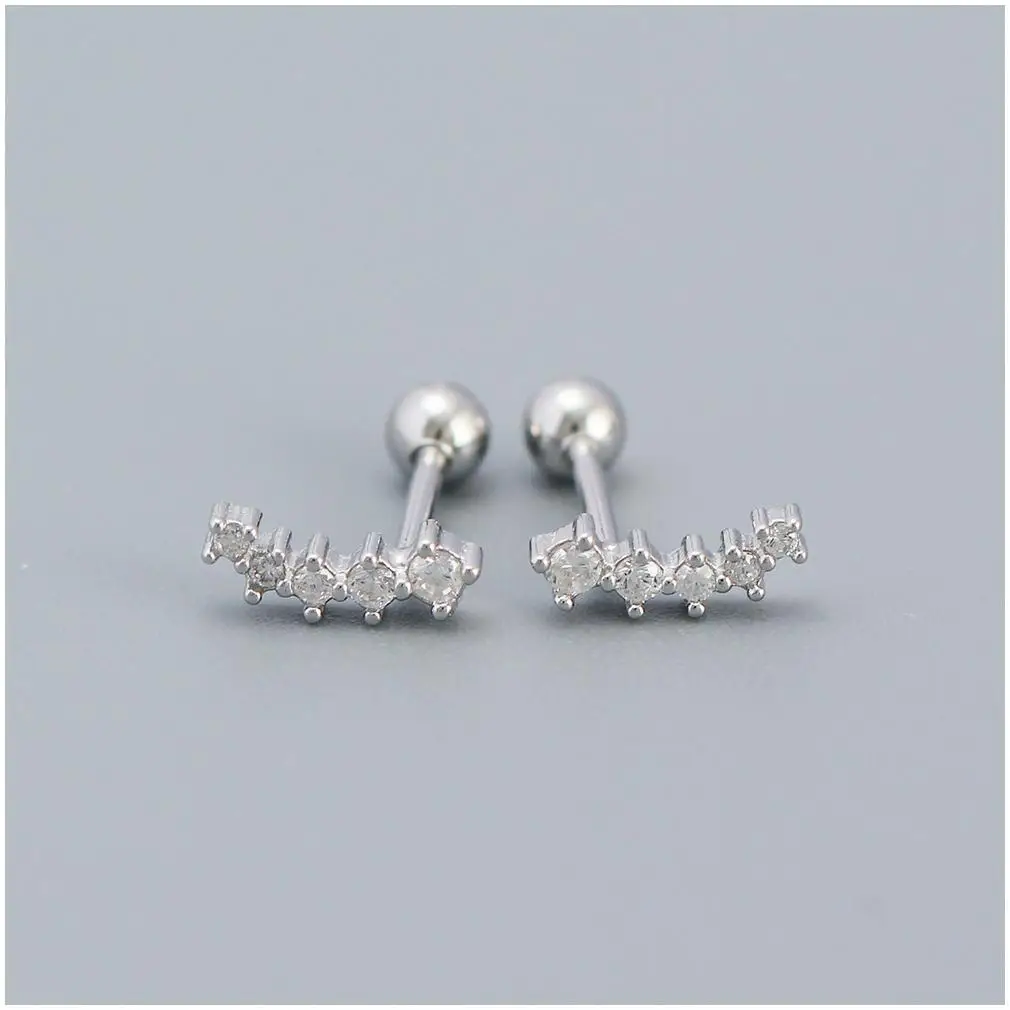 Stud Earrings Designer Fashion Card Custom Logo New Arrivals Stone Necklace Heart With African Dainty Sterling Gemstone Earrings