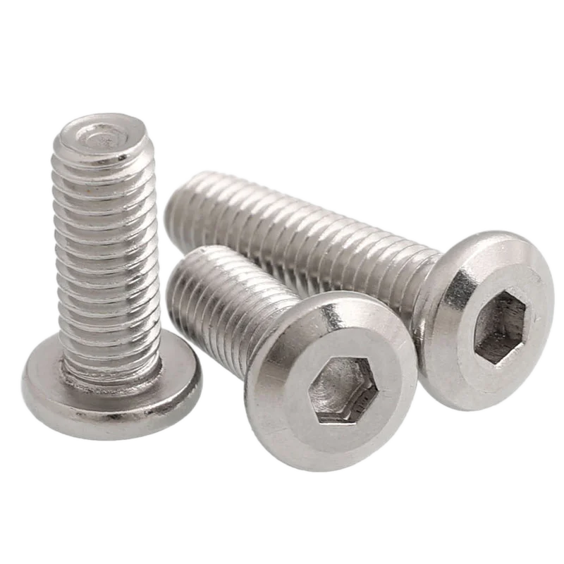 Stainless steel hex socket head screw and nut/ furniture bolt and nut