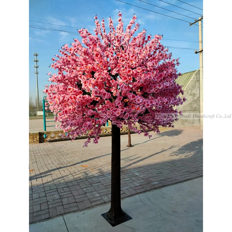 FZS210809-21 3m large red silk cherry blossom artificial wedding tree for outdoor indoor decoration