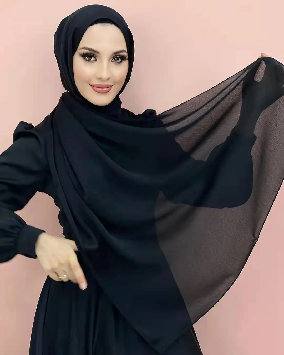 Wholesale Smooth Soft Scarves Light Weight Veil Muslim Women Premium Musulman Chiffon Hijab hijab muslim