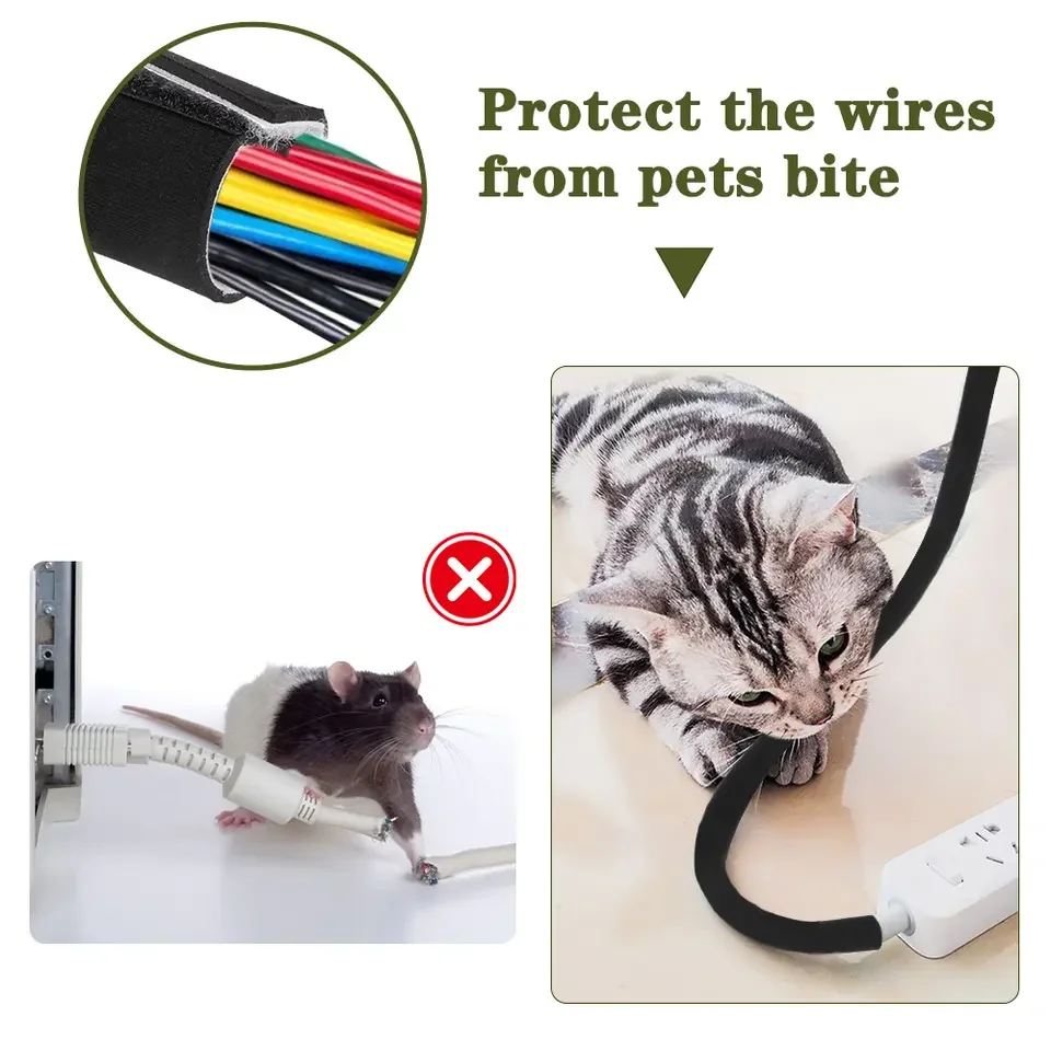 Special Purpose Bags & Cases Sublimation Blanks Cable Management Sleeve Cord Organizer for Wire Management