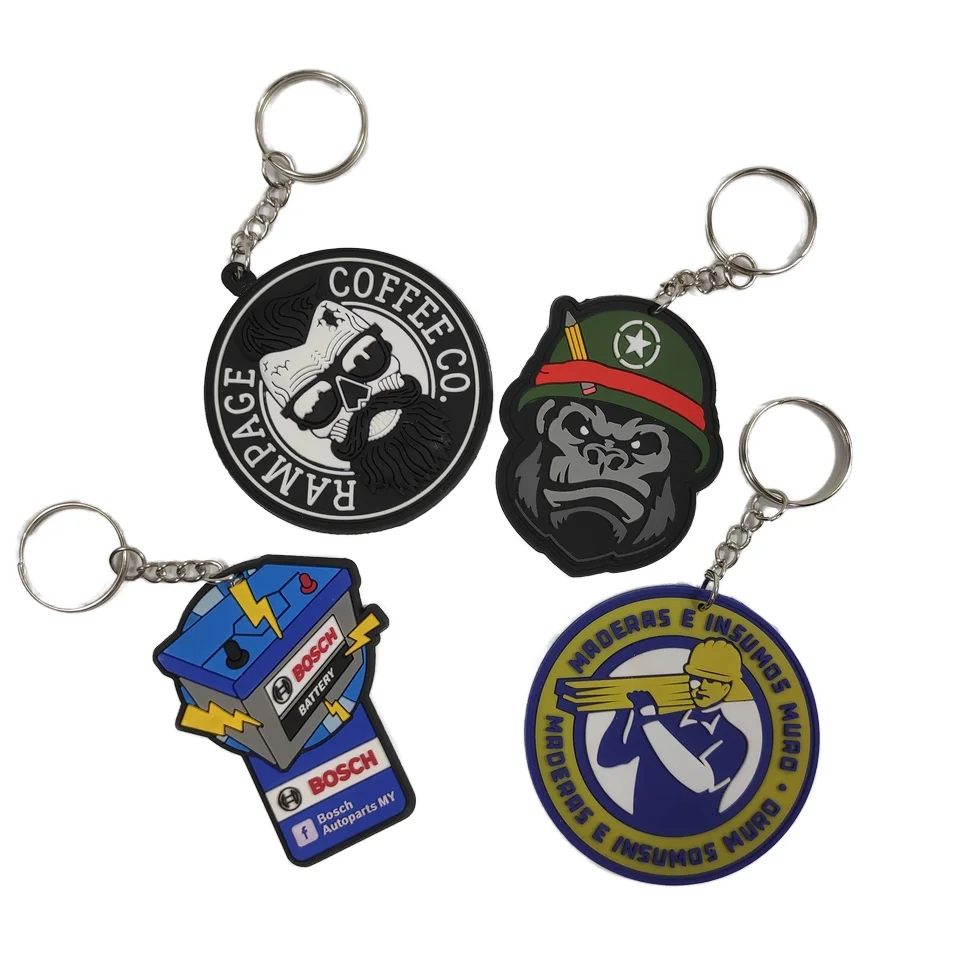 2024 new design machine 3d 2d racing motorcycle soft rubber pvc key chain keychain with strap ring