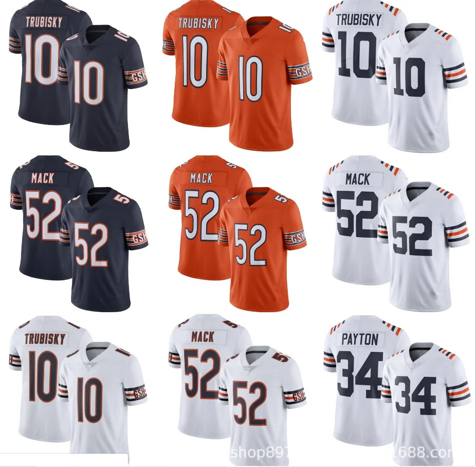 Wholesale custom Sublimated High Quality Orange and white Youth Boys Game American football Jersey