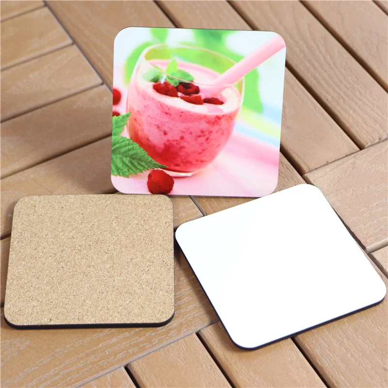 MDFSUB in stock mdf coaster 4mm Thick Eco-Friendly sublimation mdf Coaster 90x90mm Square Blank Sublimation MDF Coaster