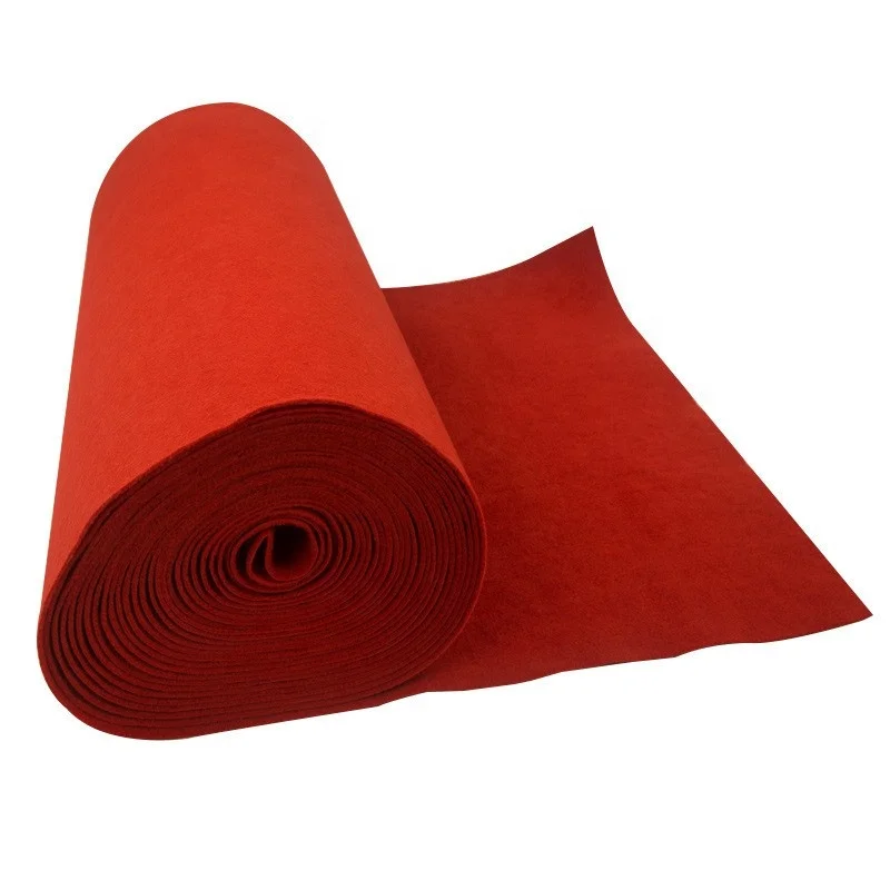 Рибовый нетканый простой одноразовый велюровый иглопробивной войлочный выставочный ковер