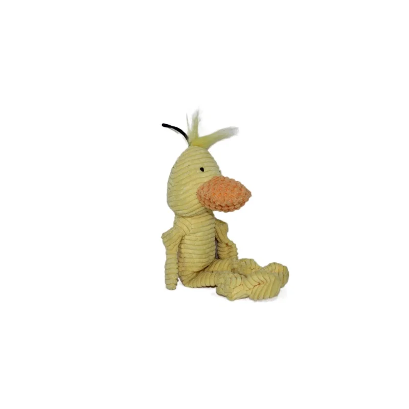 Duck Stuffed Animal Shaped Squeaky Durable Soft Cotton Plush Interactive Dog Bite-resistant Pet Chew Toys