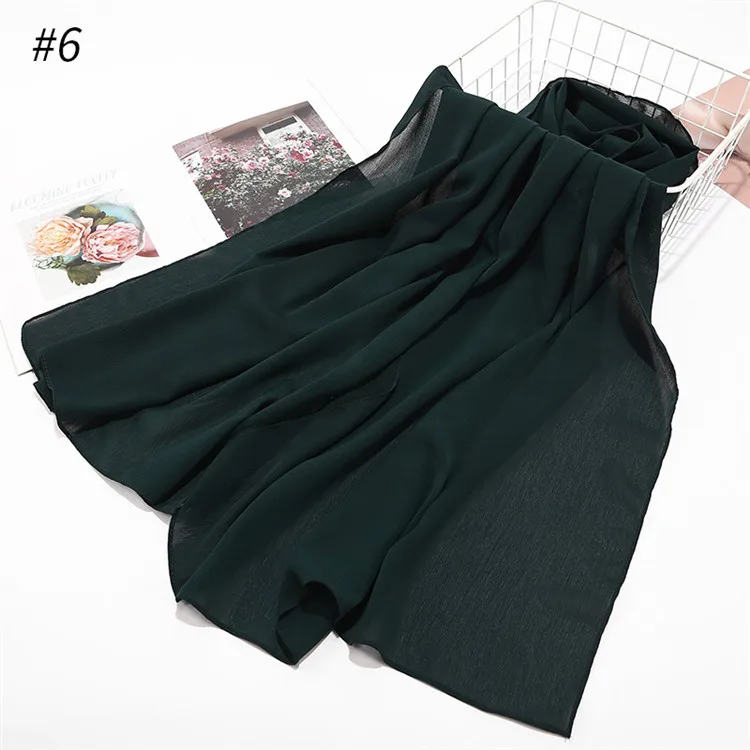 Wholesale Hijab Chiffon Scarves Women Plain Hijab