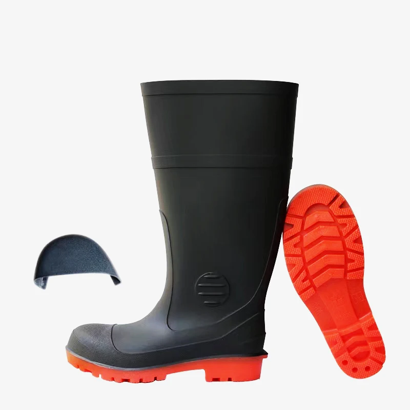 Wholesale Hard Wearing Waterproof CE standard Steel Toe Rain Boots For Men And Women Safety Outdoor Rain Boots For Worker