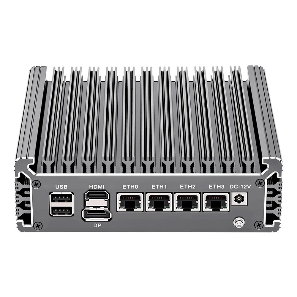 Мини-компьютер Topton без вентилятора 4 гигабитных порта Intel NIC 2 5 ГГц четырехъядерный процессор Pentium N6005 Ce-leron N5105 сетевой маршрутизатор