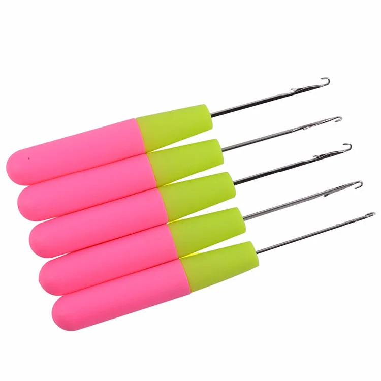 Wholesale Rubber Needle Thread Hook Crochet Hair Needle Crochet Hook For Braids Wig Making Tools