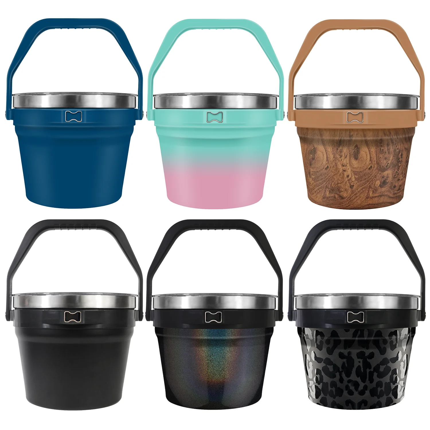 Cocktail Bar Wine Beer Hosting 250oz Capacity Vacuum Insulated Stainless Steel Ice Bucket with Lid and Scoop for Large Parties