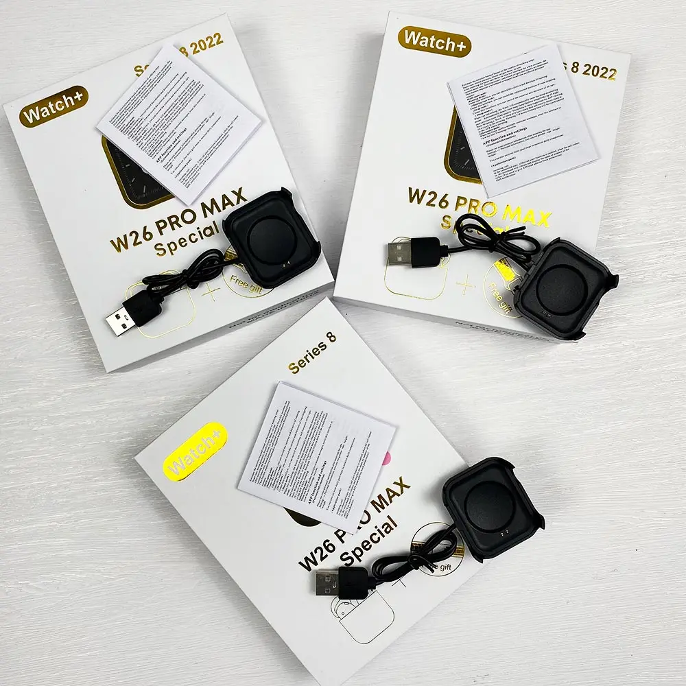 2023 New Arrival W26 pro max 1.44 inch smartwatch bluetooth earphone 2 in 1 smart watch with earbuds