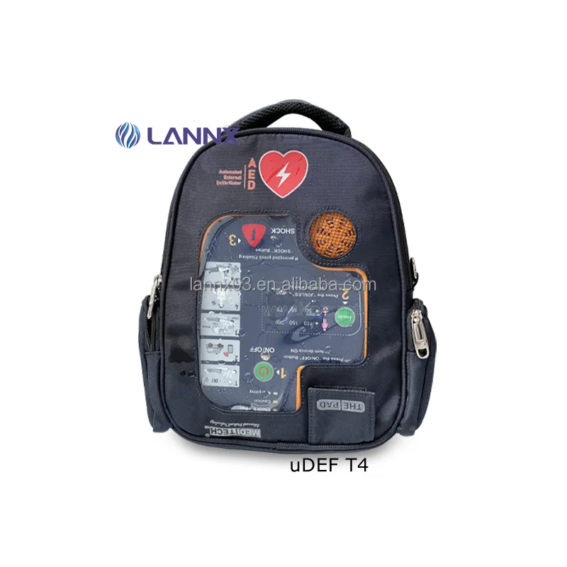 LANNX uDEF T4 Heart Emergency equipment AED Trainer First Aid Device AED Automatic External Defibrillator for CPR training