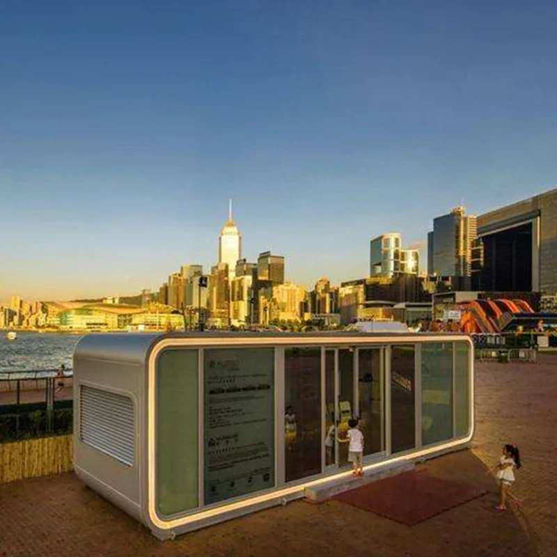 Мини-квартира сборный дом каплевидный Кемпер капсульный гостиничный номер спальный Яблочный домик со спальней