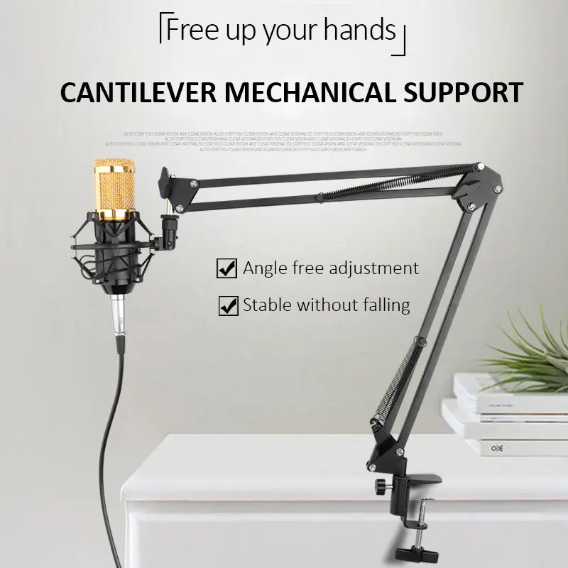 BM-800 Black Color BM 800 Podcast Microfone BM8000 Mic Karaoke Set Kit Usb BM800 Recording Studio Condenser Microphone