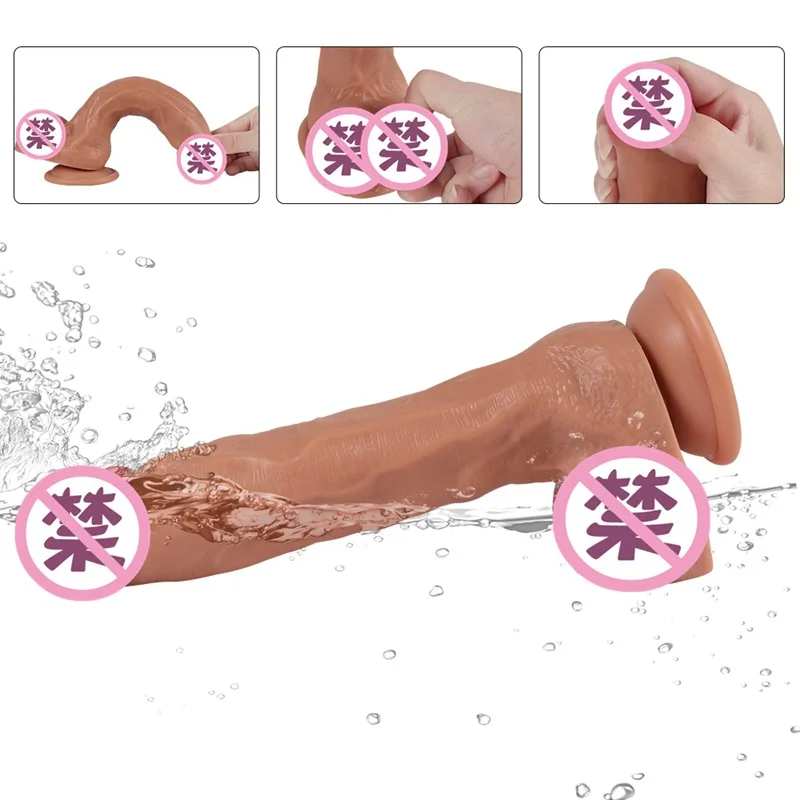 High quality Spray water dildo,sex toys realistic 7 inch dildo for female use