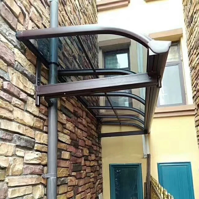 Garden Sunshade  Awning Cover Polycarbonate Canopy Wind Resistance Aluminum Awnings