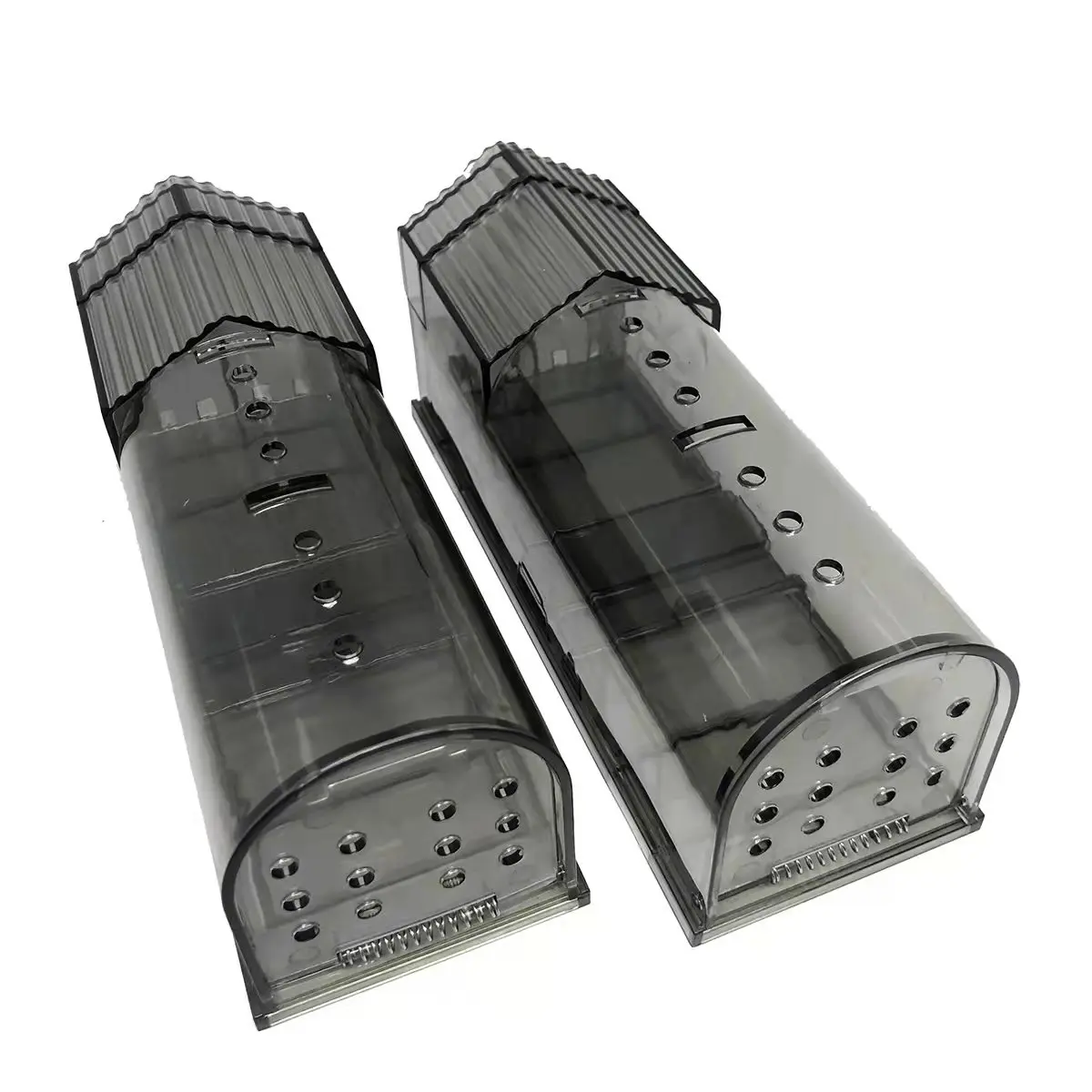 Indoor Bigger Size Plastic Mouse Traps No Kill Reusable Rat Mice Smart Mouse Trap for Big Mouse Trap Cage 2 Pack
